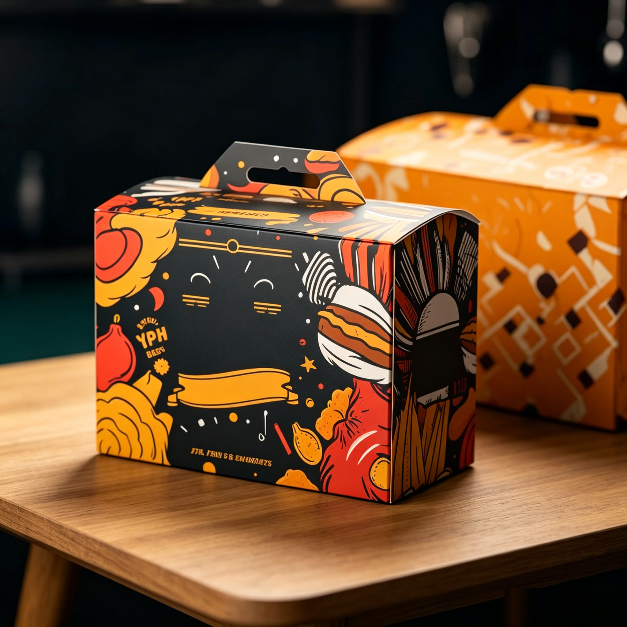 Kraft Paper Food Box
