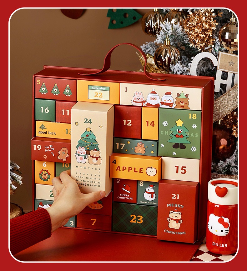 Christmas Countdown Calendar Gift Box