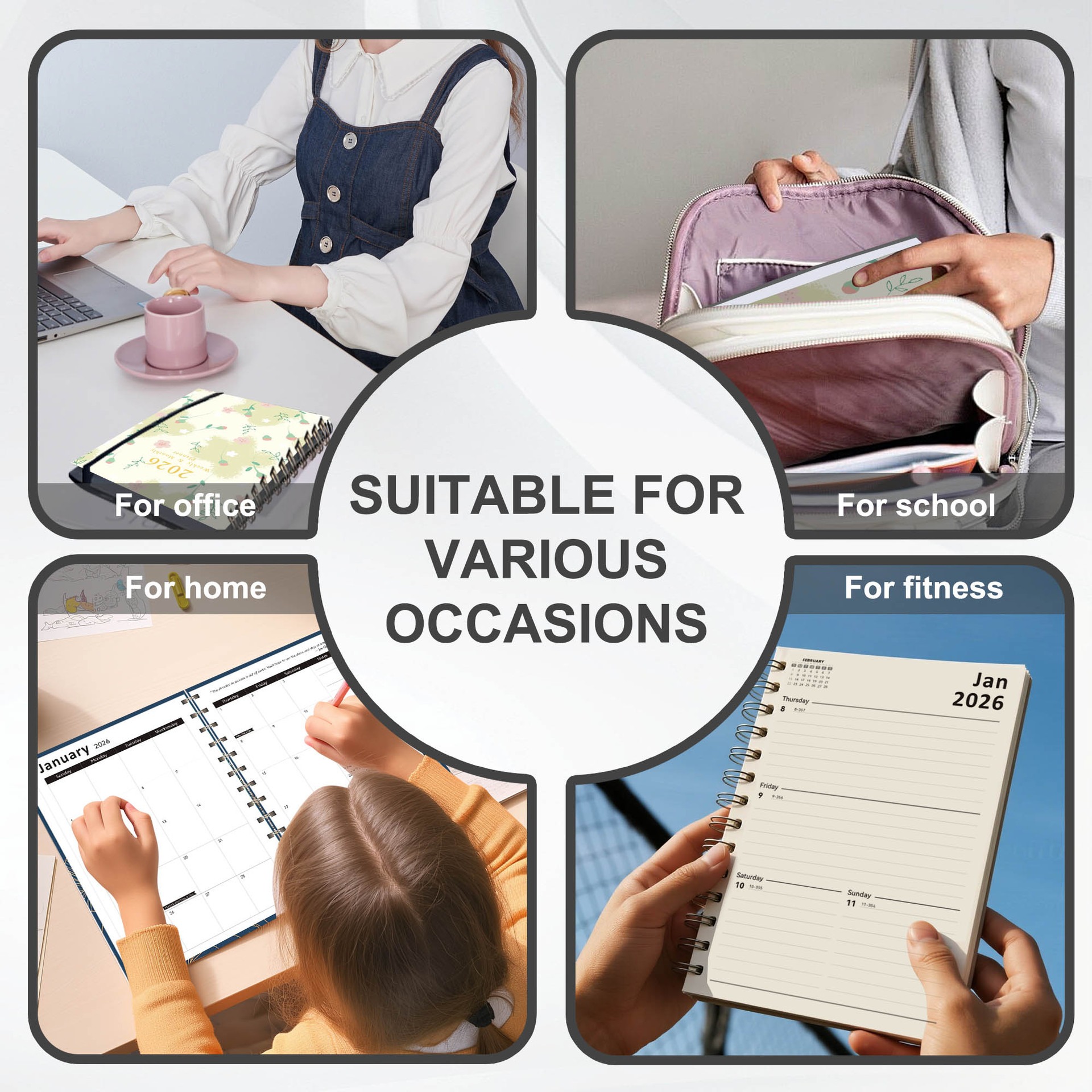 Weekly & Monthly Planner Book