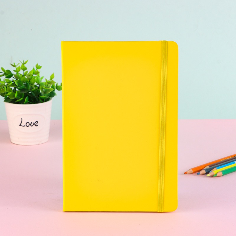 A5 Hardcover Yellow Notebook