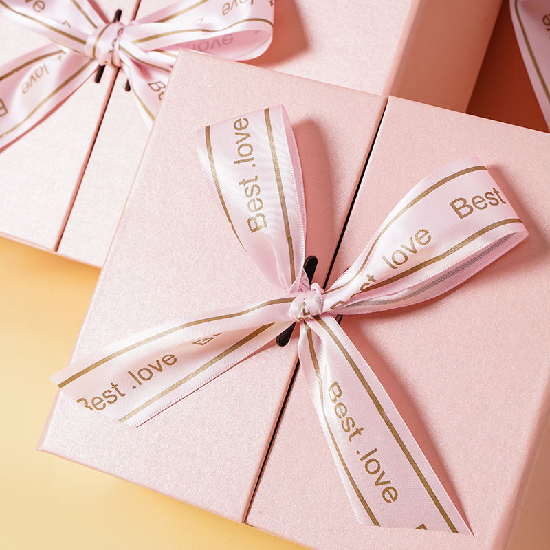 Pink Bow Double Door Gift Box
