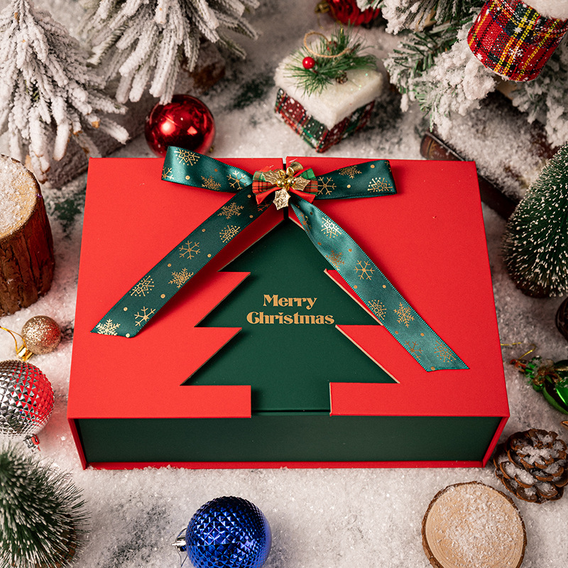 Christmas Cutout Gift Box with Bow