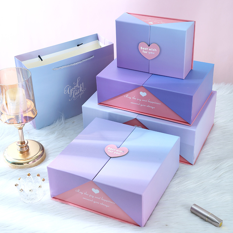 Gradient Double Door Gift Box