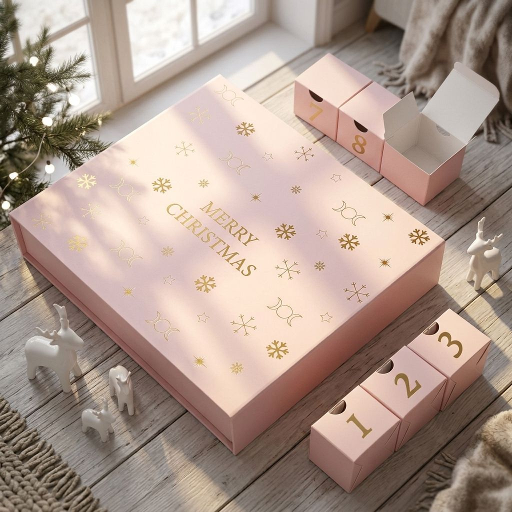Merry Christmas Calendar Gift Box