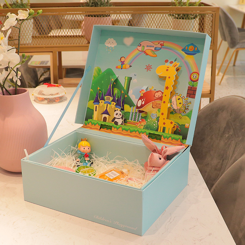3D Pop-up Illustration Gift Box