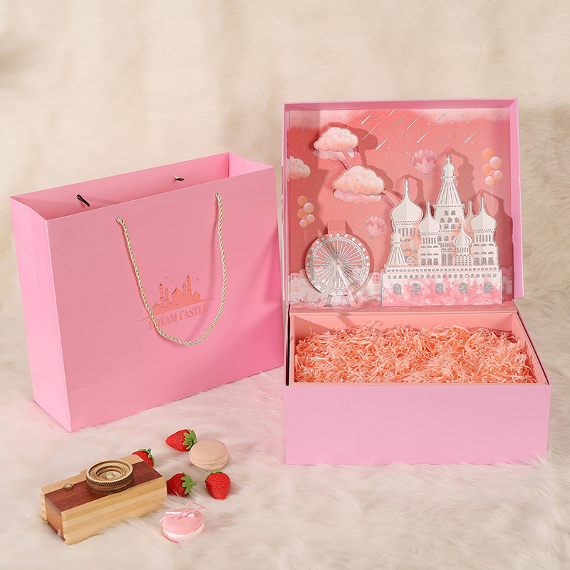 3D Pop-up Illustration Gift Box