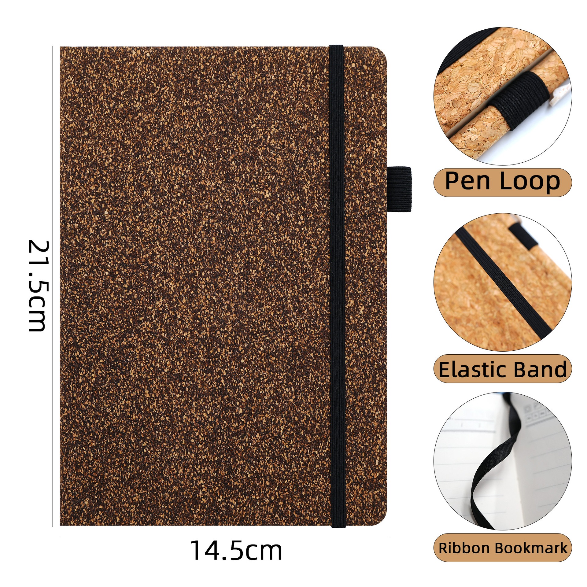 Natural Cork A5 Notebook