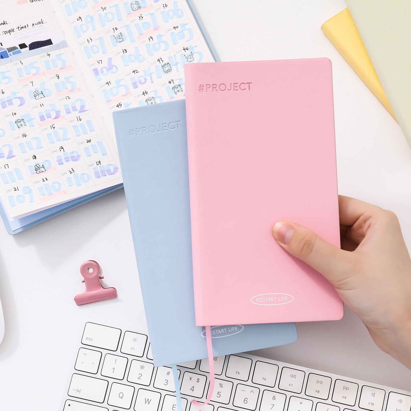 Minimalist Slim PU Leather Notebook