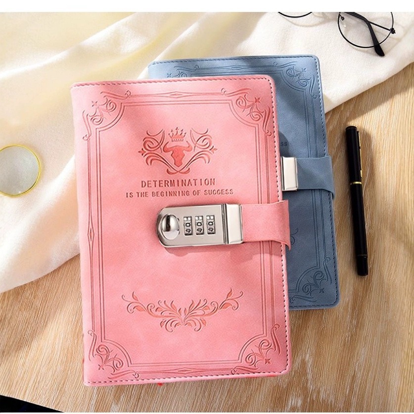 PU Leather Notebook With Lock