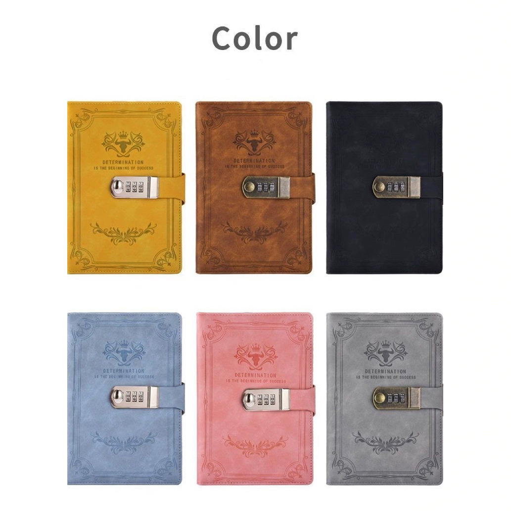 PU Leather Notebook With Lock