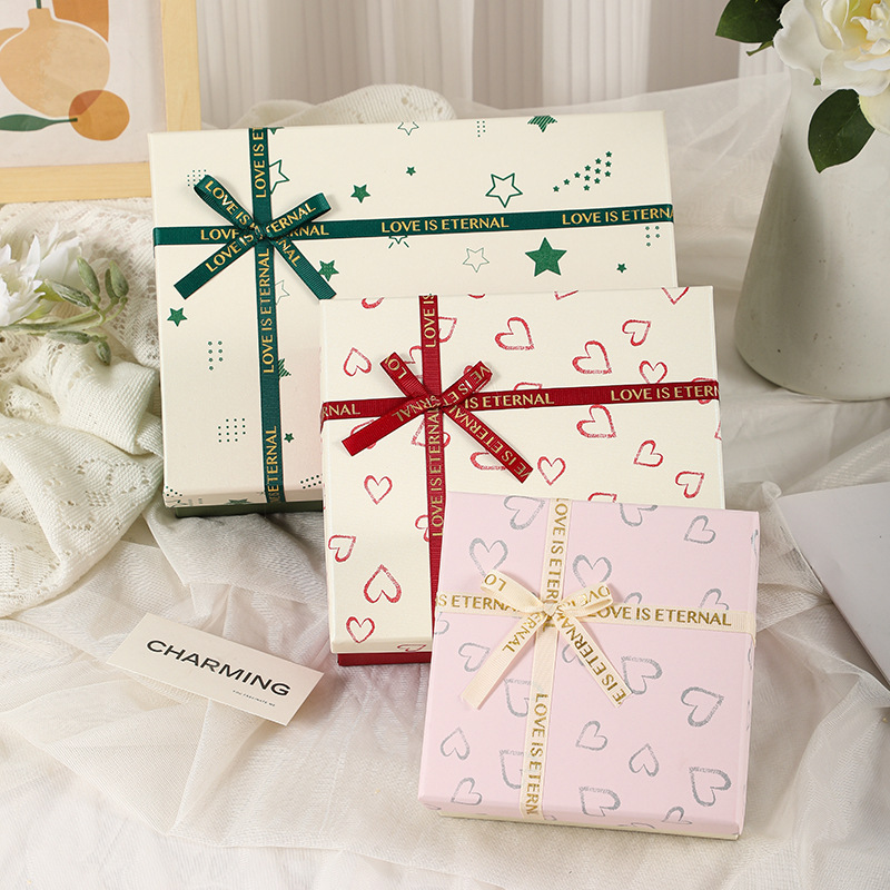 Heart‑Pattern Rigid Gift Box Set