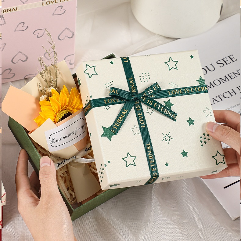 Heart‑Pattern Rigid Gift Box Set